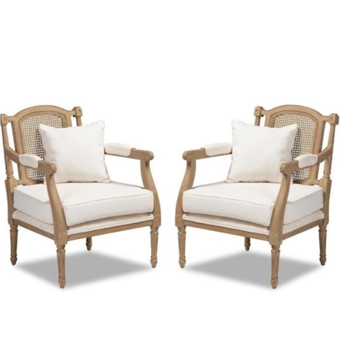 These chairs caught my eye today while scrolling Amazon. I love the caning on the back, the flax linen fabric, and the whitewashed oak finish. Beautiful! 🤩 




#frenchcountrydecor #livingroomchairs

#LTKHome #LTKOver40