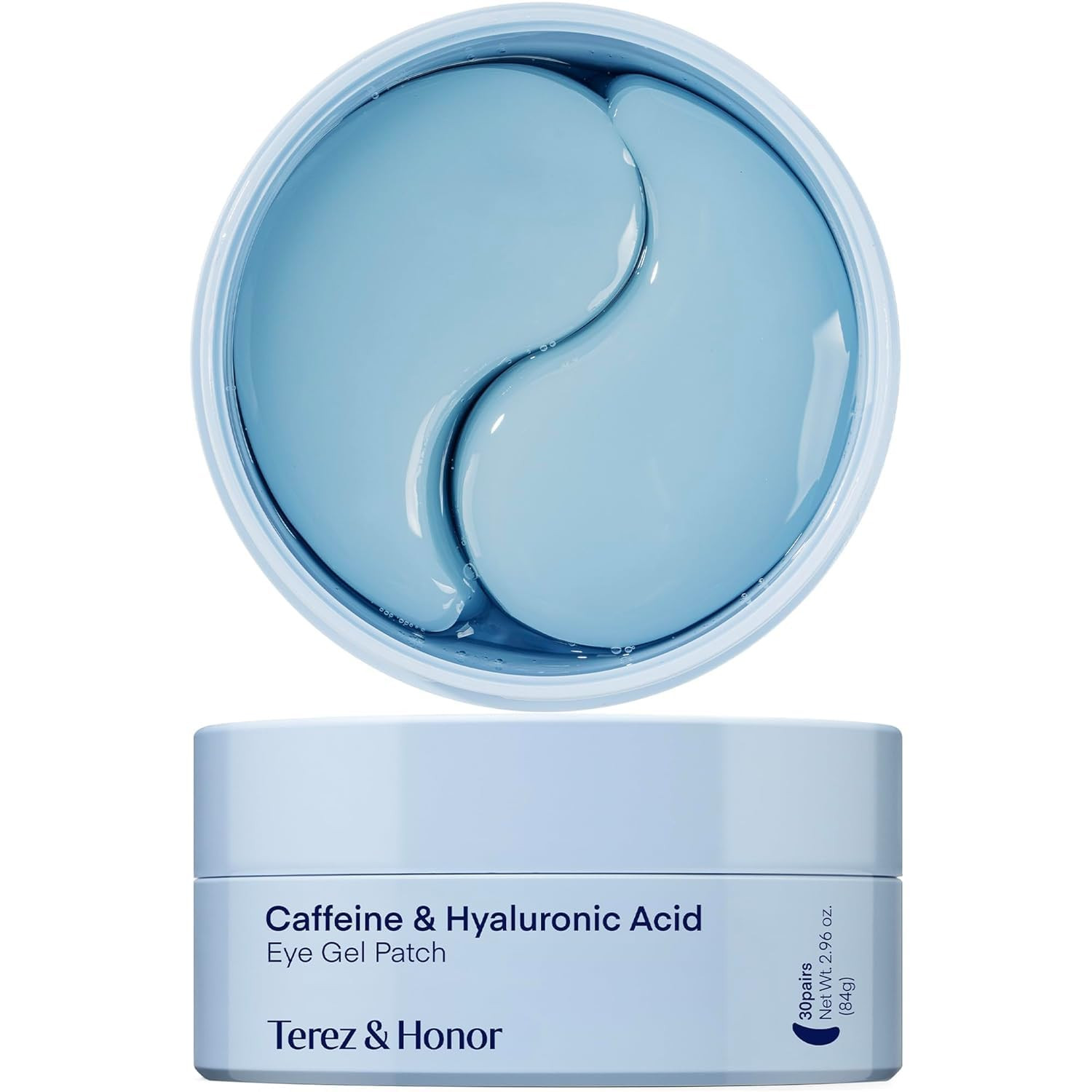 TEREZ & HONOR Caffeine Under Eye Patches - 60 Korean Hydrogel Eye Masks for Puffy Eyes & Dark Circles with Hyaluronic Acid & Niacinamide - Undereye Hydrating & Cooling, Vegan, Fragrance-Free | Amazon (US)