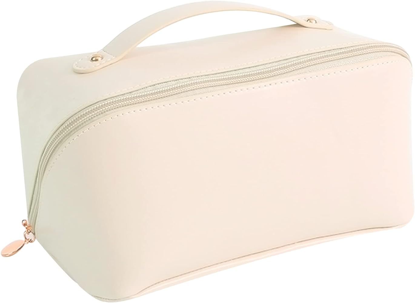 TOPALL Large Capacity Travel Cosmetic Bag, Upgrade Makeup Bag Multifunctional Storage Cosmetic Tr... | Amazon (US)