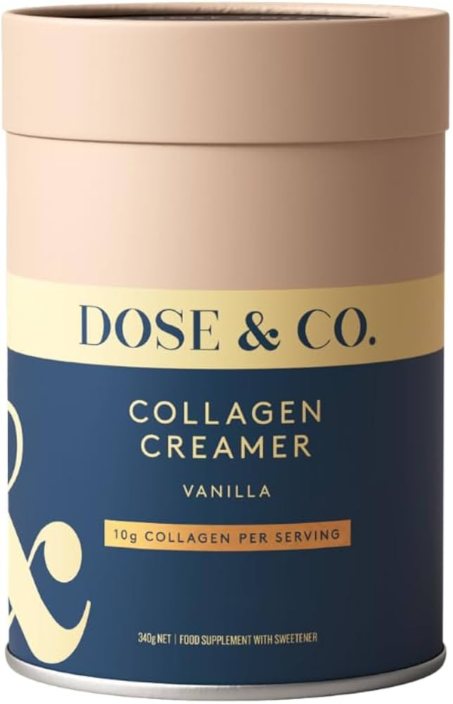 Dose & Co Vanilla Collagen Creamer \u2013 340g | Bovine Hydrolysed Collagen Peptides (Peptiplus\u... | Amazon (UK)