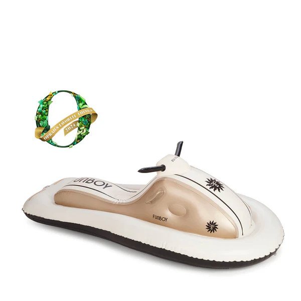 Inflatable Snowmobile Sled Metallic Champagne | FUNBOY