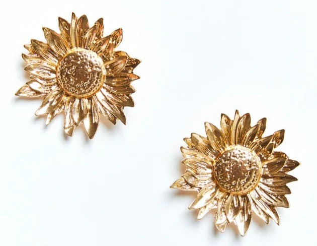 Gwen Sunflower Earrings | Teggy French