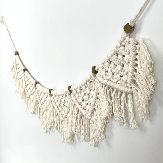 Macrame garland•Macrame wall hanging•Macrame banner•Wall decor•Home decor•Bohemian styl... | Etsy (CAD)