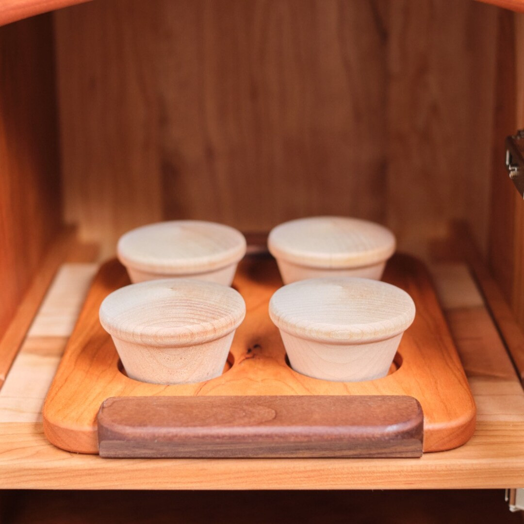 Cherry Wood Pan With Cupcakes/muffins - Etsy | Etsy (US)