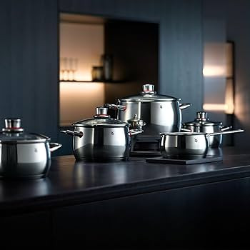 WMF Quality One Topfset Induktion 5-teilig, Kochtopf Set mit Glasdeckel, Cromargan Edelstahl poli... | Amazon (DE)