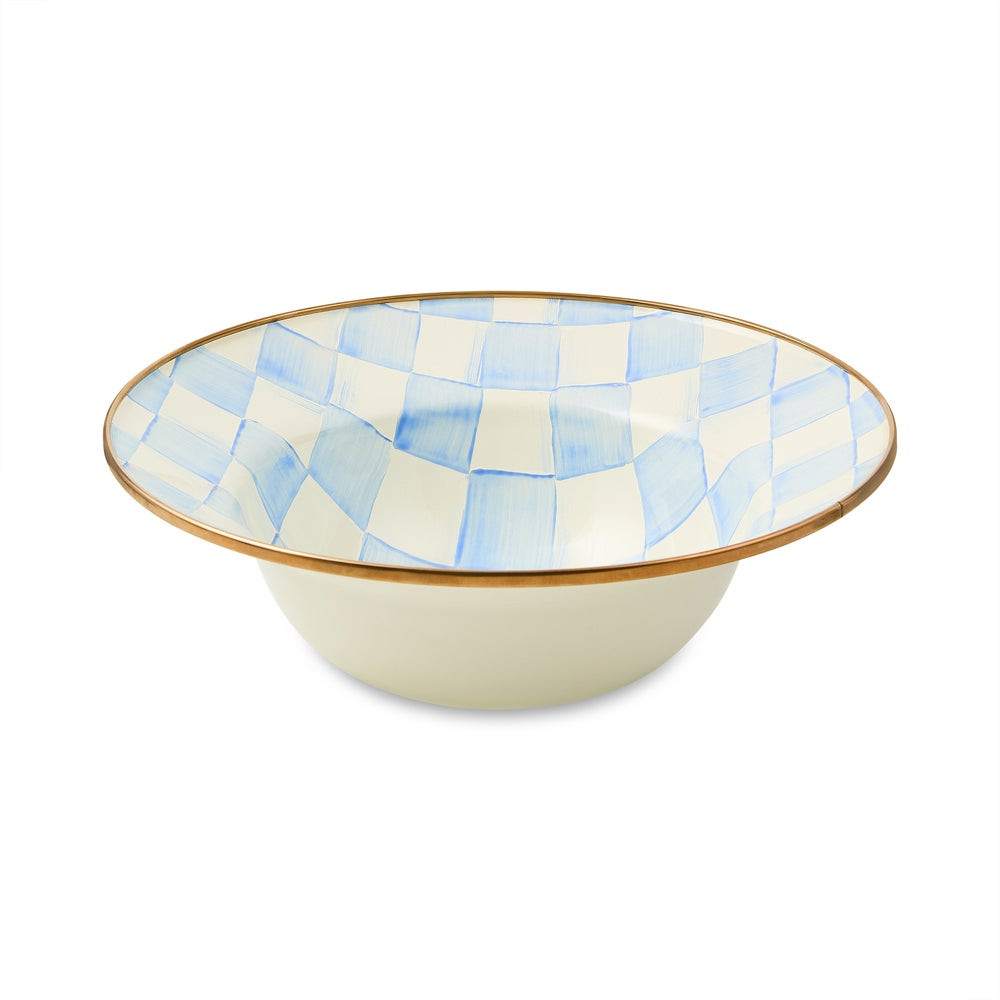 Sky Check Serving Bowl | MacKenzie-Childs
