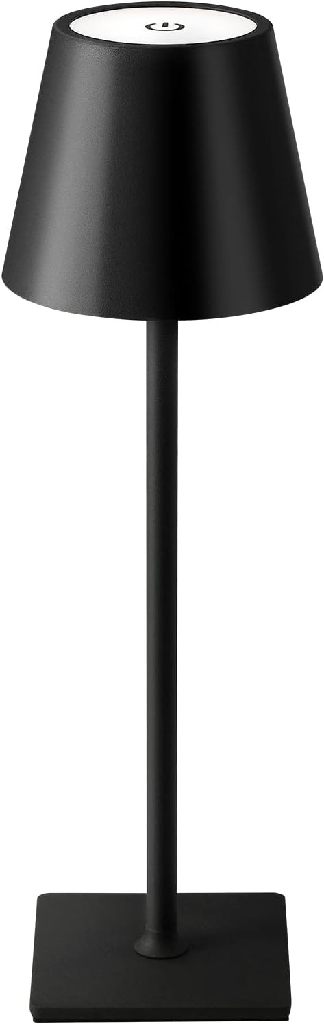 KDG Cordless Table Lamp, Portable LED Desk Lamp, 5000mAh Battery Operated, 3 Color Stepless Dimmi... | Amazon (US)