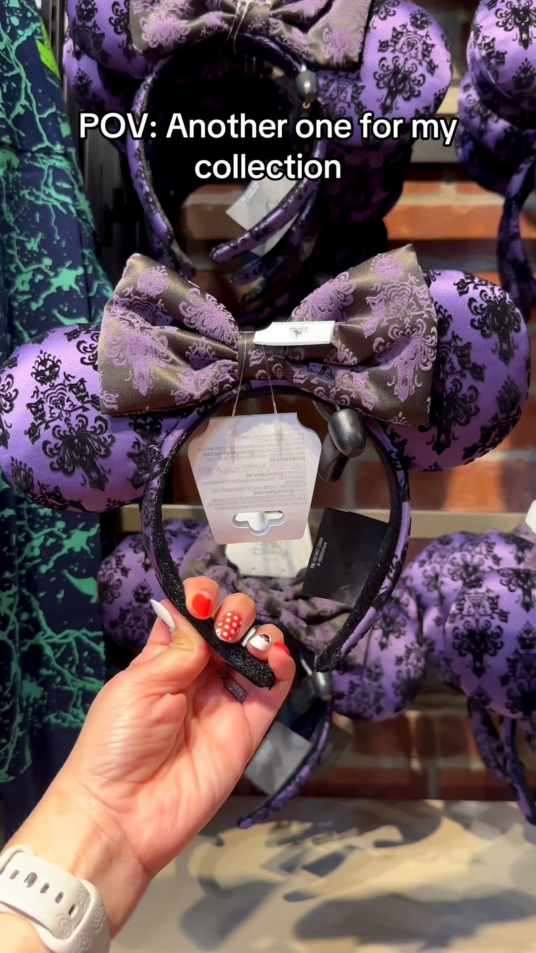 Whenever candlelights flicker and the air is deathly still… 👻🖤 that’s when you know it’s time to don these Haunted Mansion ears! 🕯️🏚️

The flocked Haunted Mansion wallpaper pattern on the padded satin ears and bow is EVERYTHING—and I love the little negative-image detail on the bow! ✨ The velour interior band helps keep them comfy and in place while you’re wandering through your favorite haunted halls.

Inspired by The Haunted Mansion at Disneyland and Magic Kingdom, these are a must-have for any Haunted Mansion fan. 👻💜

Wear them while you can in your corruptible mortal state. 😉

#HauntedMansion #DisneyEars #DisneyHalloween #DisneyParks #DisneyStyle

#LTKootd #LTKgrwm #LTKdayinmylife