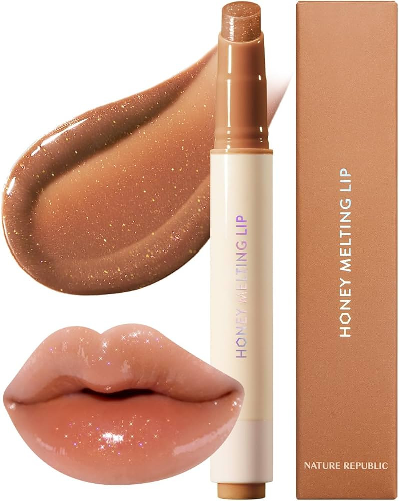 Nature Republic HONEY MELTING LIP GLITTER (14 MAPLE) SOFT LIP STICK,Lip Gloss, Glow lip, glossy, ... | Amazon (US)