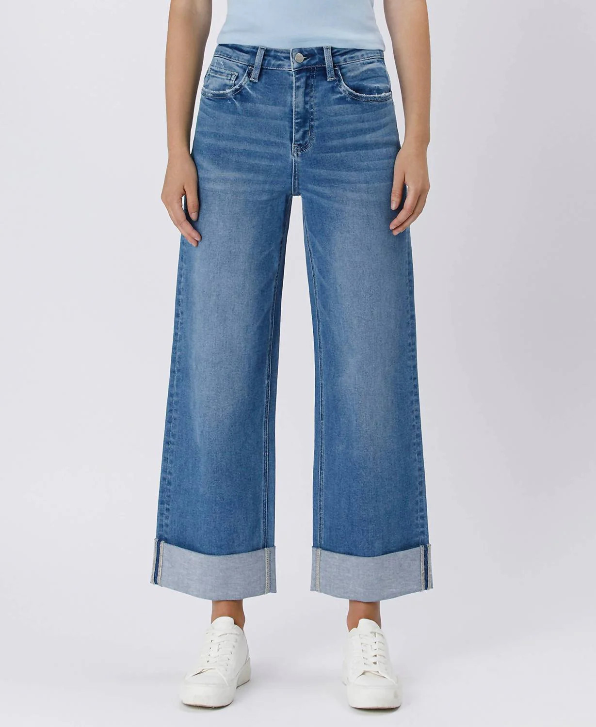 Baggy Double Cuffed Jeans In Sweeping | Shop Simon