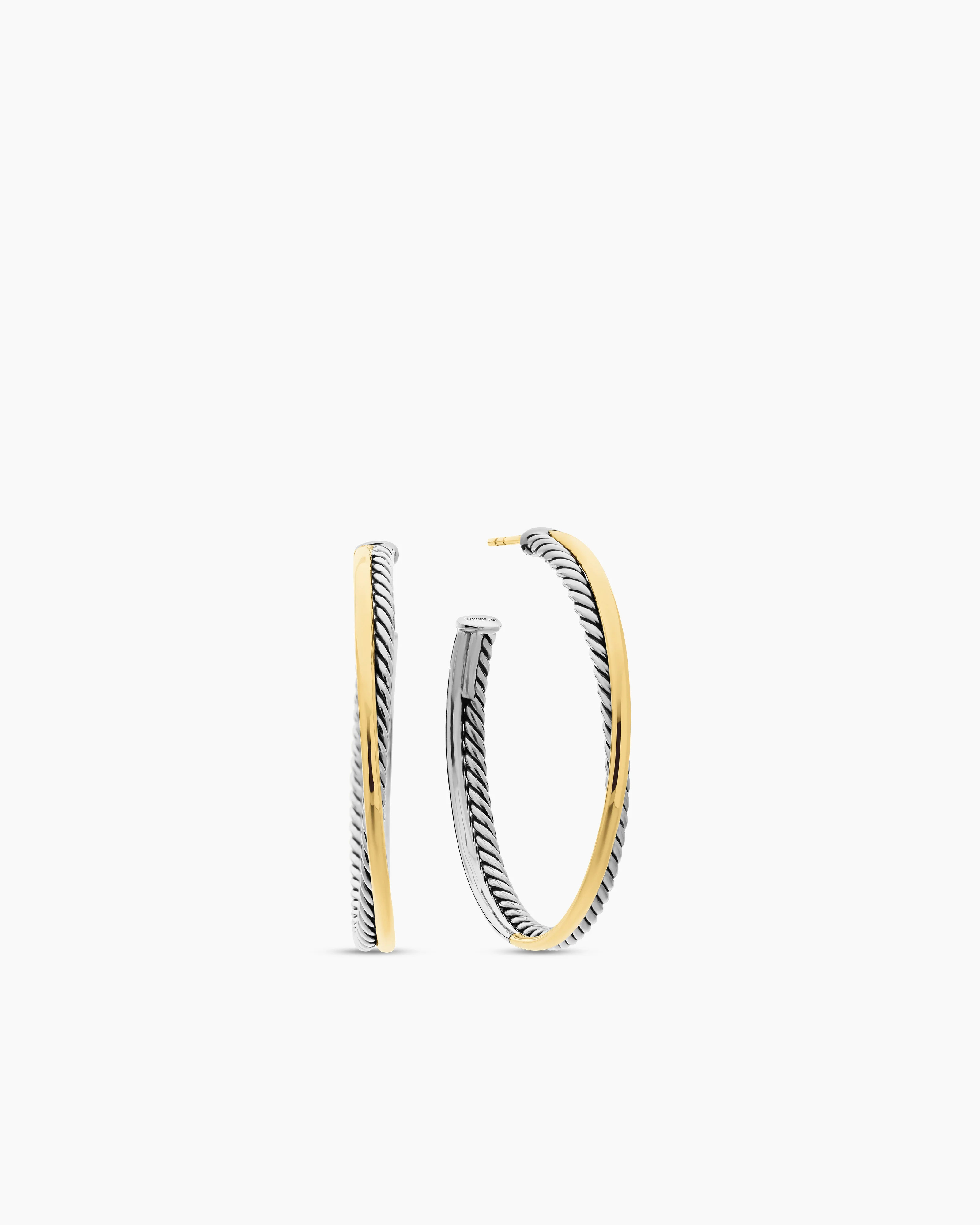 Crossover Hoop Earrings | David Yurman