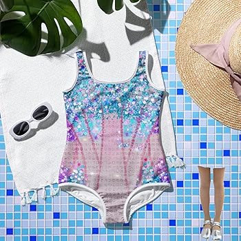 Girls Bodysuit Halloween Cosplay Costume Singer Concert Kids Leotard Swimsuit | Amazon (US)