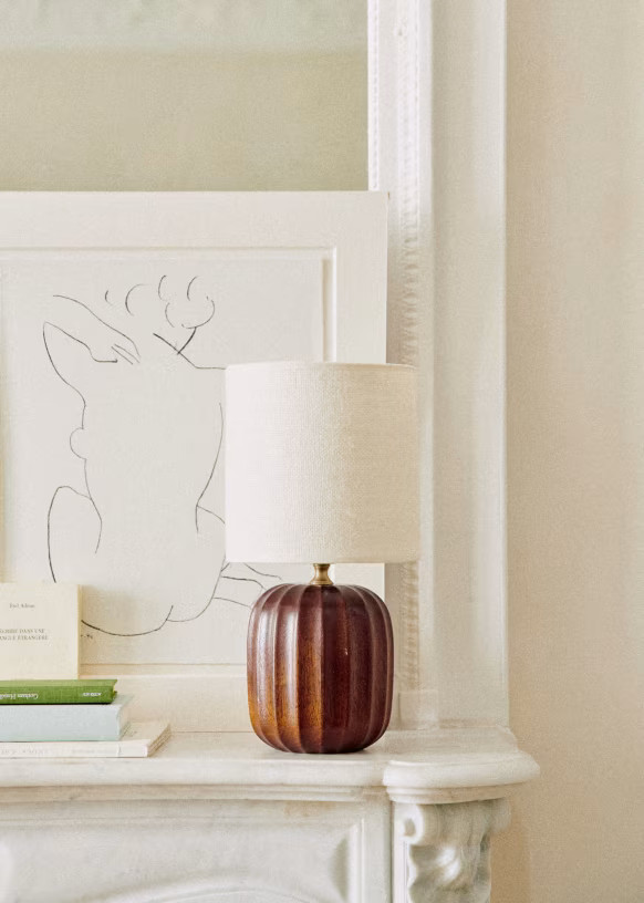 Small Traviata Table Lamp - Mahogany | Sezane Paris - US