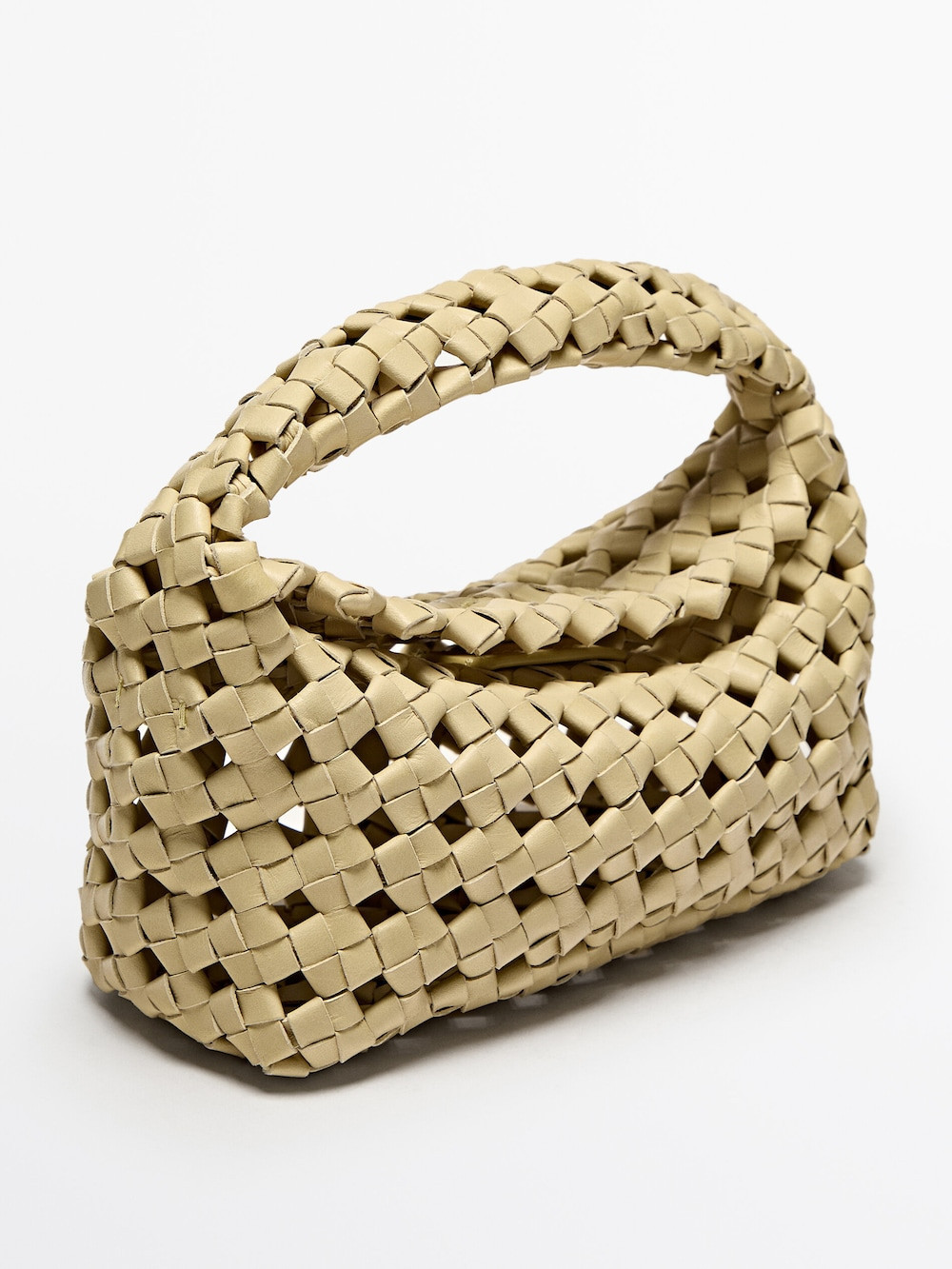 Mini-Umhängetasche Nappaleder geflochten | Massimo Dutti DE