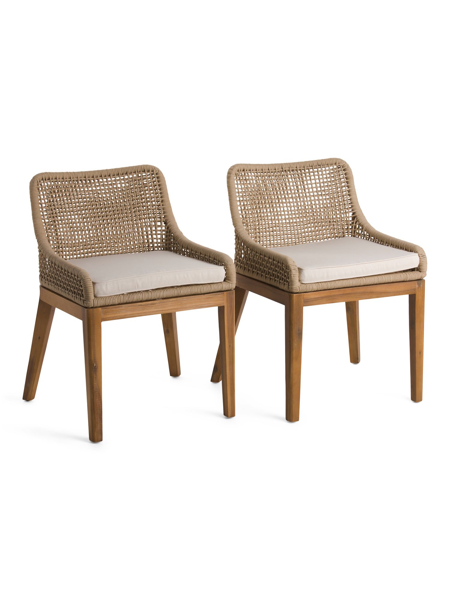 Set Of 2 Woven Rope Dining Chairs | Kitchen & Dining Room | T.J.Maxx | TJ Maxx