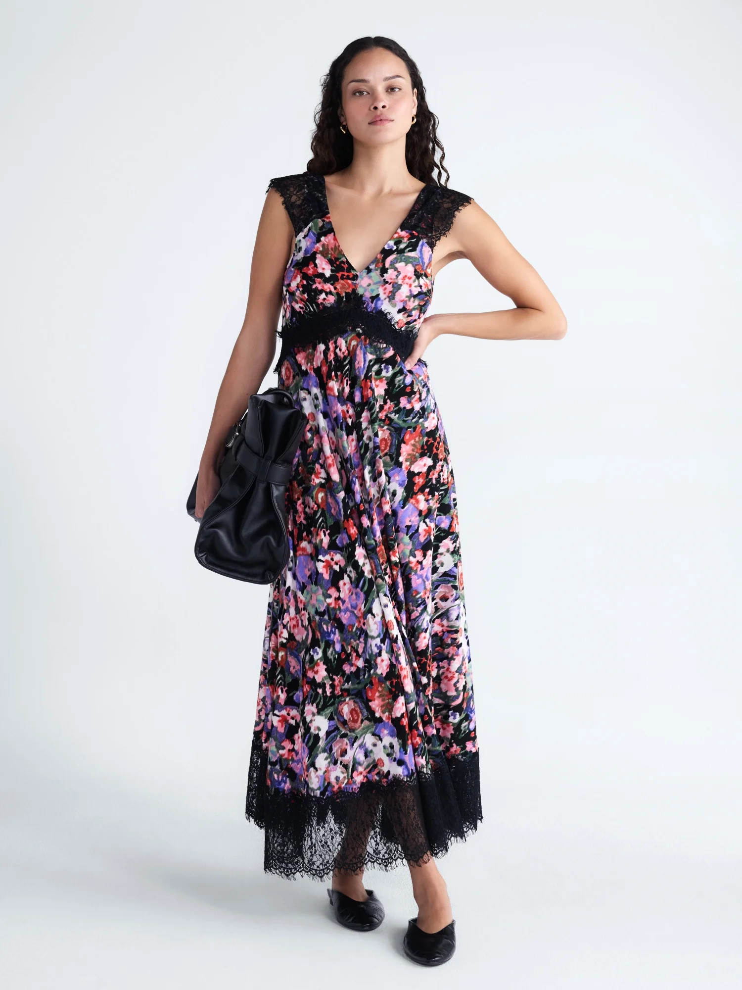 Scoop Women’s Lace Maxi Dress, Sizes 0-18 | Walmart (US)