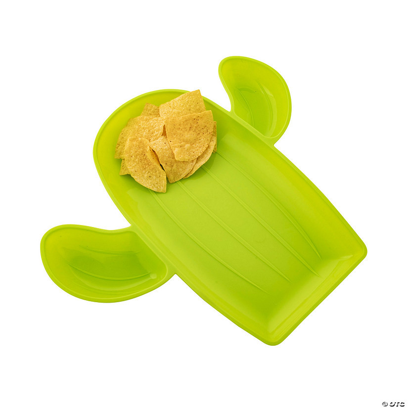 Cactus-Shaped Chip & Dip Tray | Oriental Trading Company