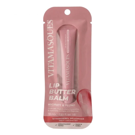 Vitamasques Lip Butter Balm, Strawberry Milkshake, 0.33 fl oz | Walmart (US)