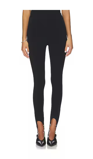 Deelia Knit Stirrup Legging in Black | Revolve Clothing (Global)