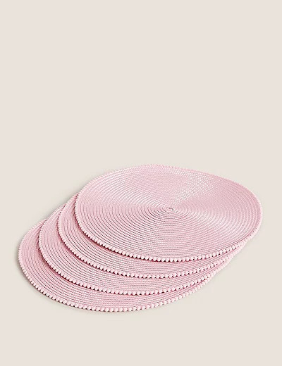 Set of 4 Pom Pom Placemats | Marks and Spencer ROW