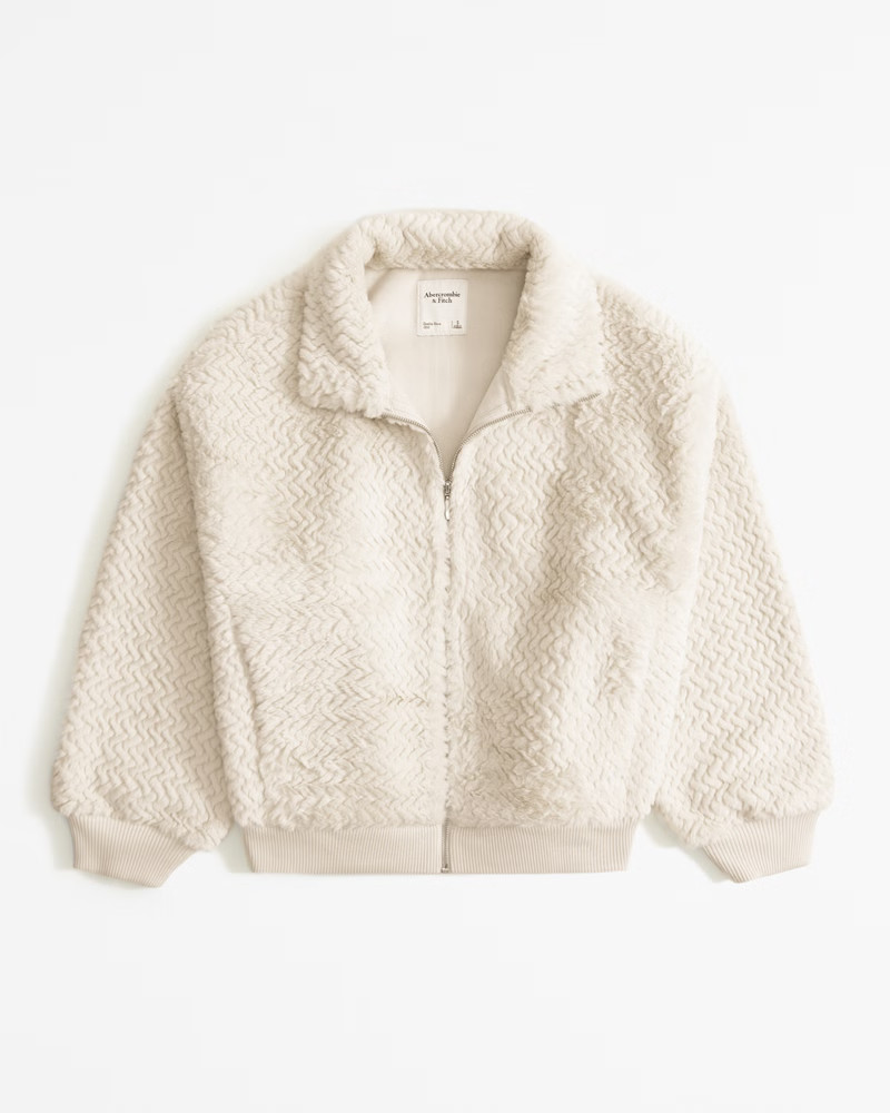 Herringbone Bomber Jacket | Abercrombie & Fitch (US)