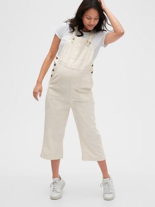 Maternity Cropped Overalls in TENCEL™ Lyocell | Gap (US)