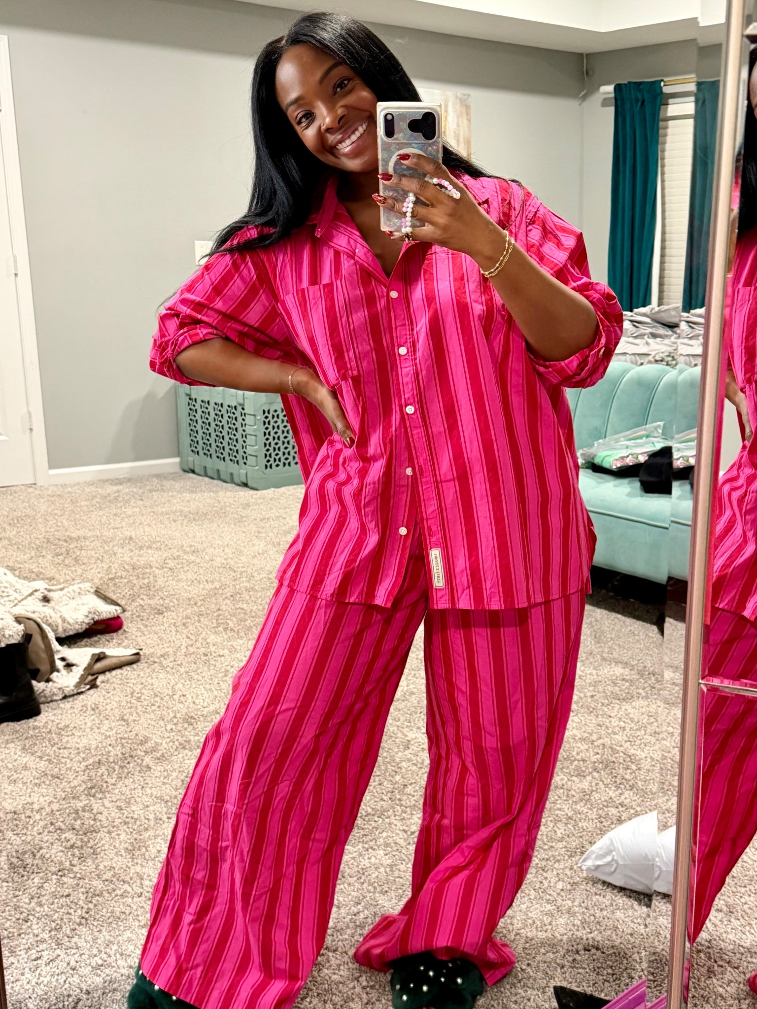 Another day, another pair of pajamas that I love. I bought these way oversized do this loose fit  

#LTKootd #LTKmomlife #LTKselfcare