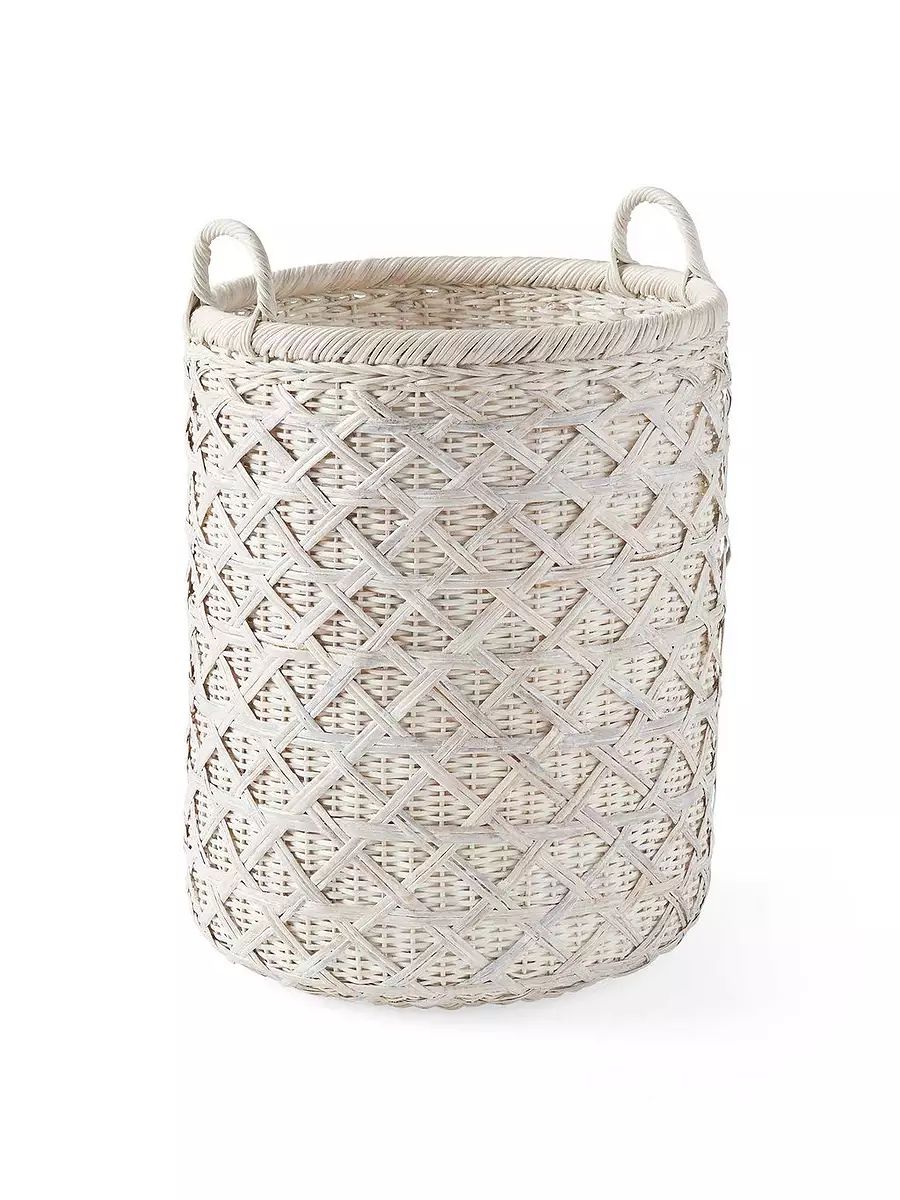 Sag Harbor Rattan Basket - Tall | Serena and Lily