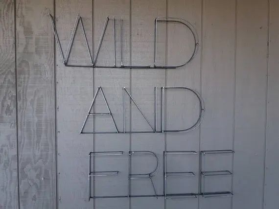WILD AND FREE Sign - Etsy | Etsy (US)