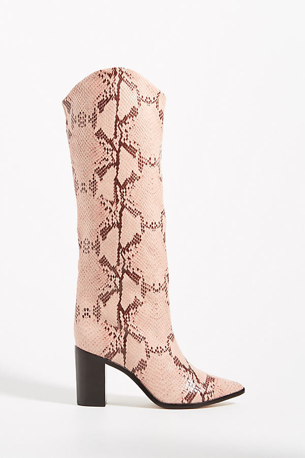 Schutz Analeah Knee-High Boots By Schutz in Pink Size 6 | Anthropologie (US)