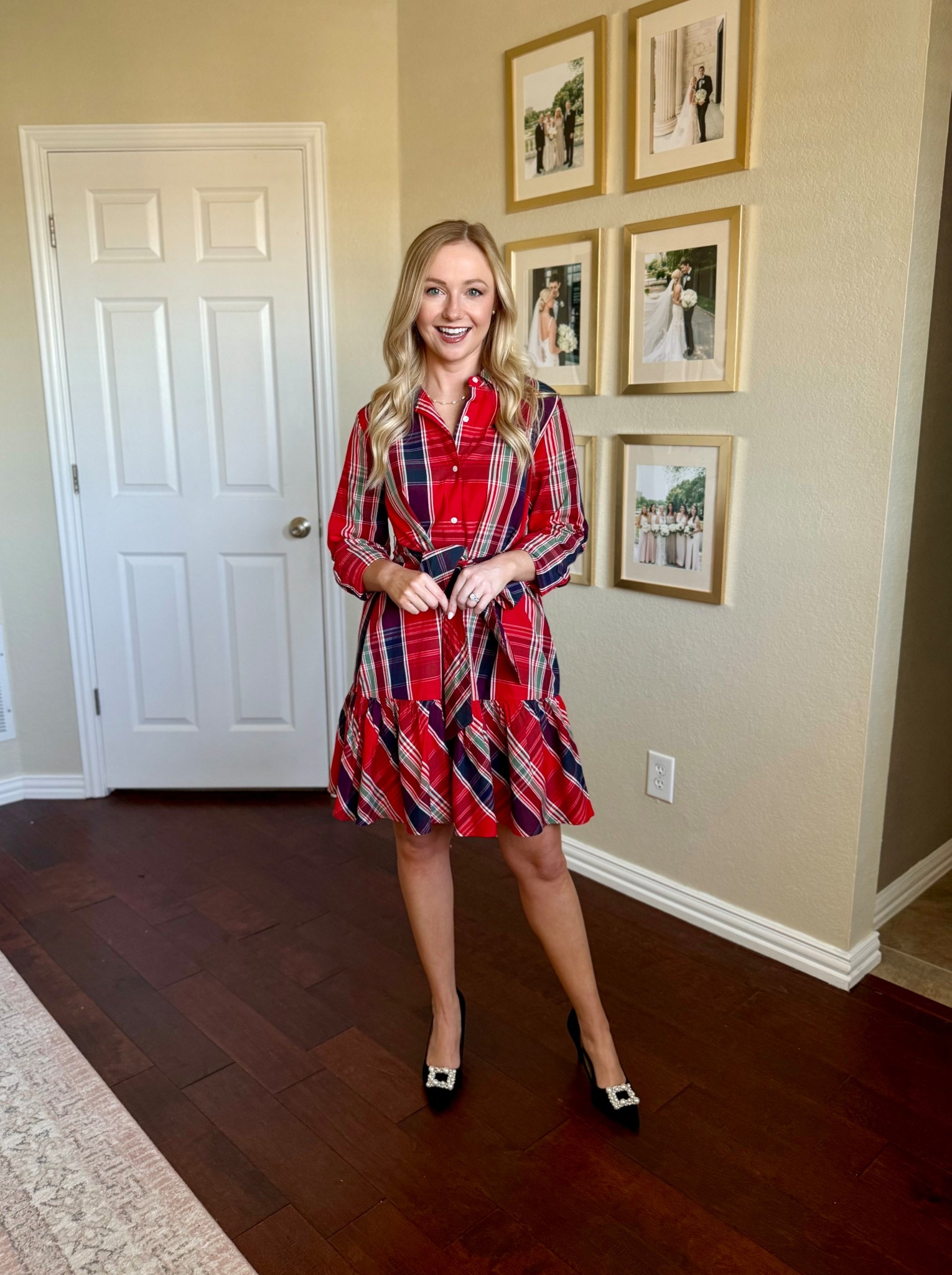 This shirt dress is so classic and so comfortable for the holidays! Wearing an XS #LTKStyleTip

#LTKSeasonal #LTKHoliday