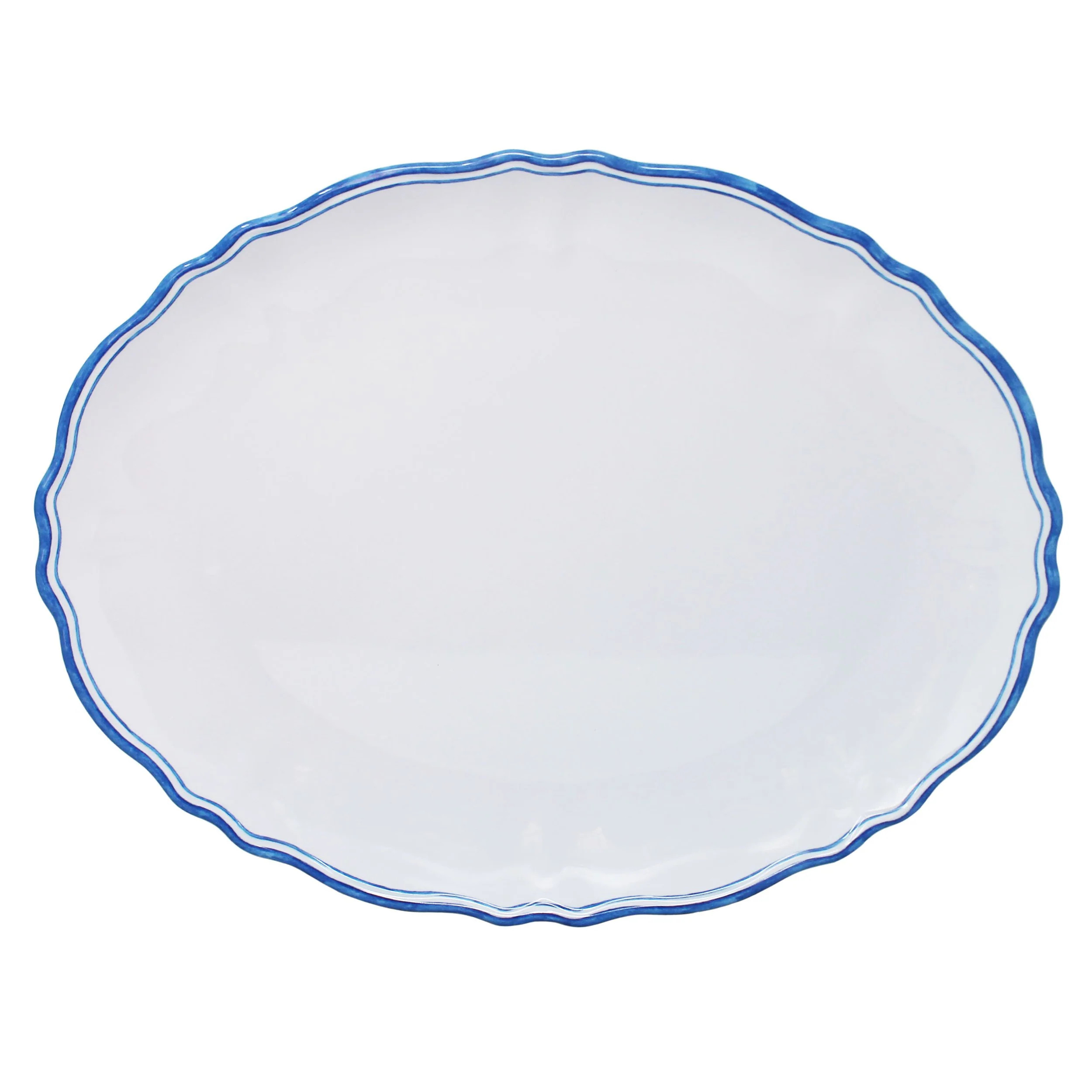 Maison Melamine Oval Platter | Coastal Dinnerware | Coastal Bleu | Coastal Bleu