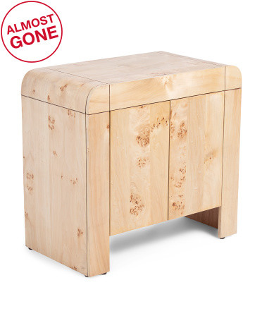 32x18x30 Burled Wood 2 Door Cabinet | TJ Maxx
