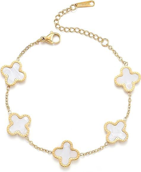 TICVRSS 18K Gold Plated Lucky Bracelet for Women, Amazon Black Friday, Amazon Jewelry ... | Amazon (US)