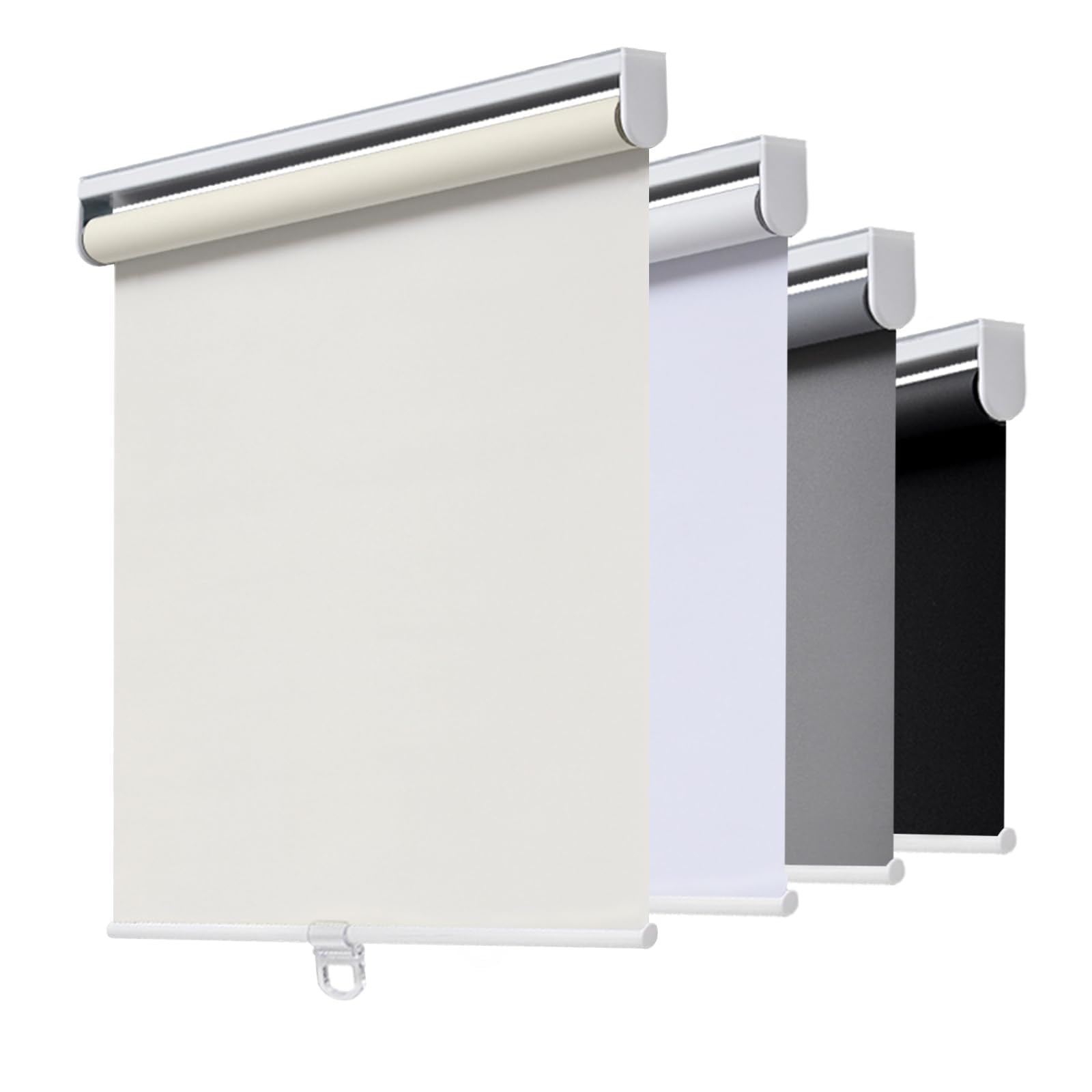 AOSKY Cordless Roller Shades Blackout Blinds for Windows Room Darkening Rolled Up Shades with Spr... | Amazon (US)
