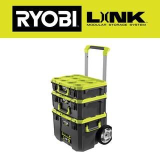 RYOBI LINK Rolling Tool Box with LINK Medium Tool Box and LINK Standard Tool Box STM201-STM102-ST... | The Home Depot