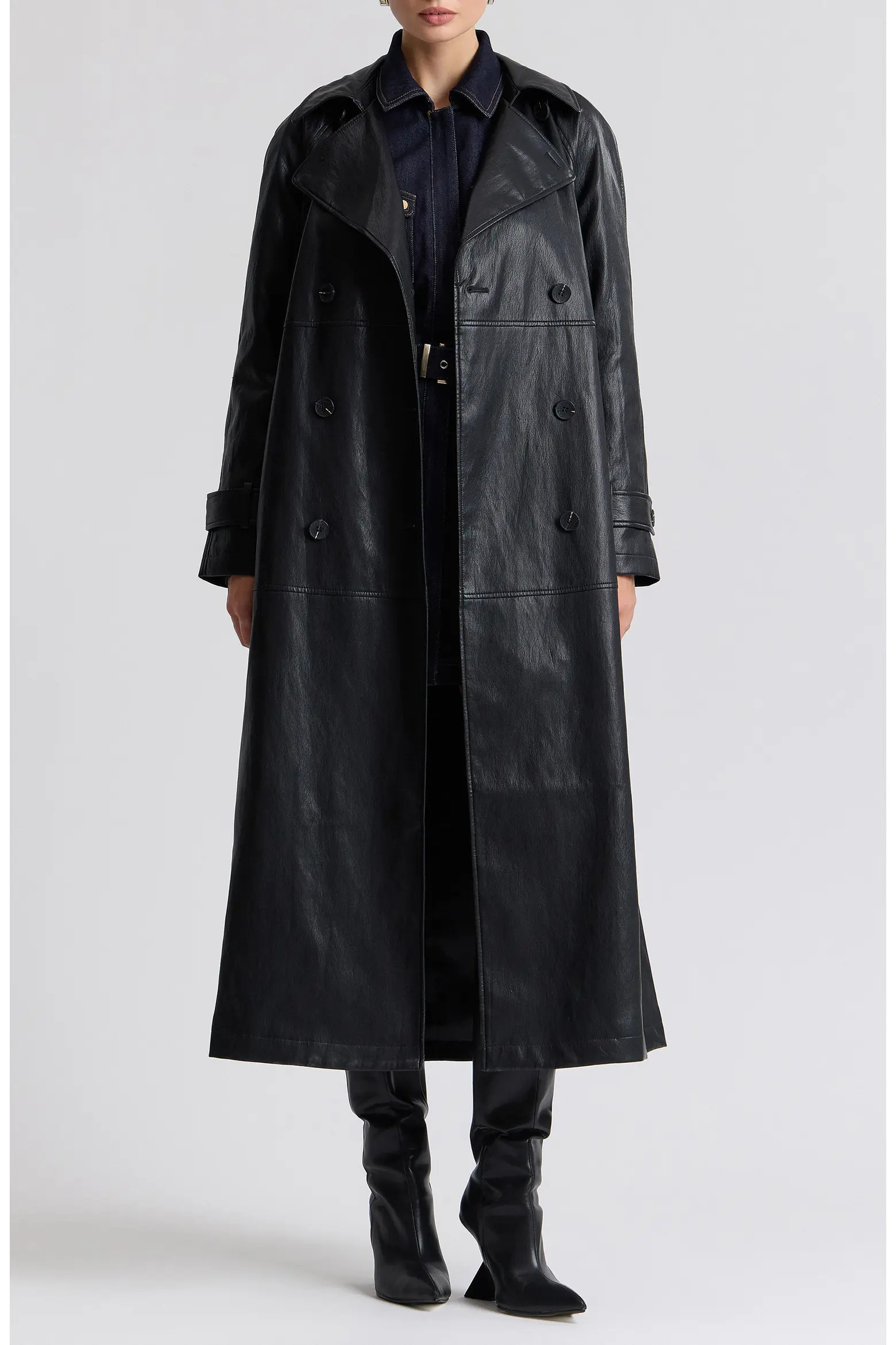 Oversize Raglan Faux Leather Trench Coat (Women) | Nordstrom | Nordstrom