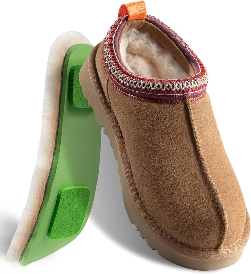 MelSyd Womens Slippers Sheepskin Indoor-Outdoor: 100% Australian Merino Wool Lined with Memory Fo... | Amazon (US)