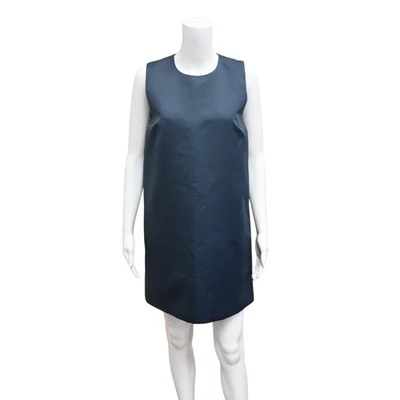 Navy Blue Sleeveless Shift Dress M / NVY / Used | Clotheshorse Anonymous