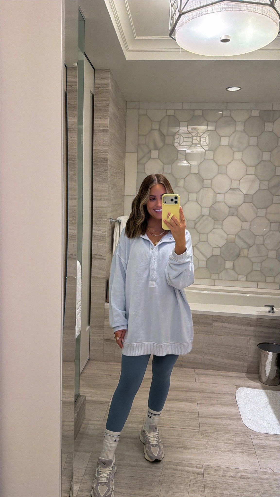 Travel look from this weekend— wearing a small in this Aerie pullover (this color is sold out, but they have lots of other cute ones for spring too! It’s also currently 31% off!)  || leggings, shoes, & socks linked as well! 

#LTKPetite #LTKTravel #LTKootd