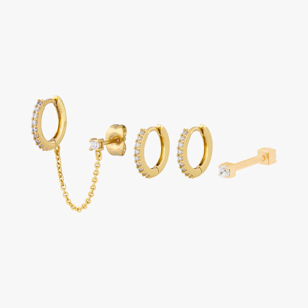 Pave Chains Set | Studs