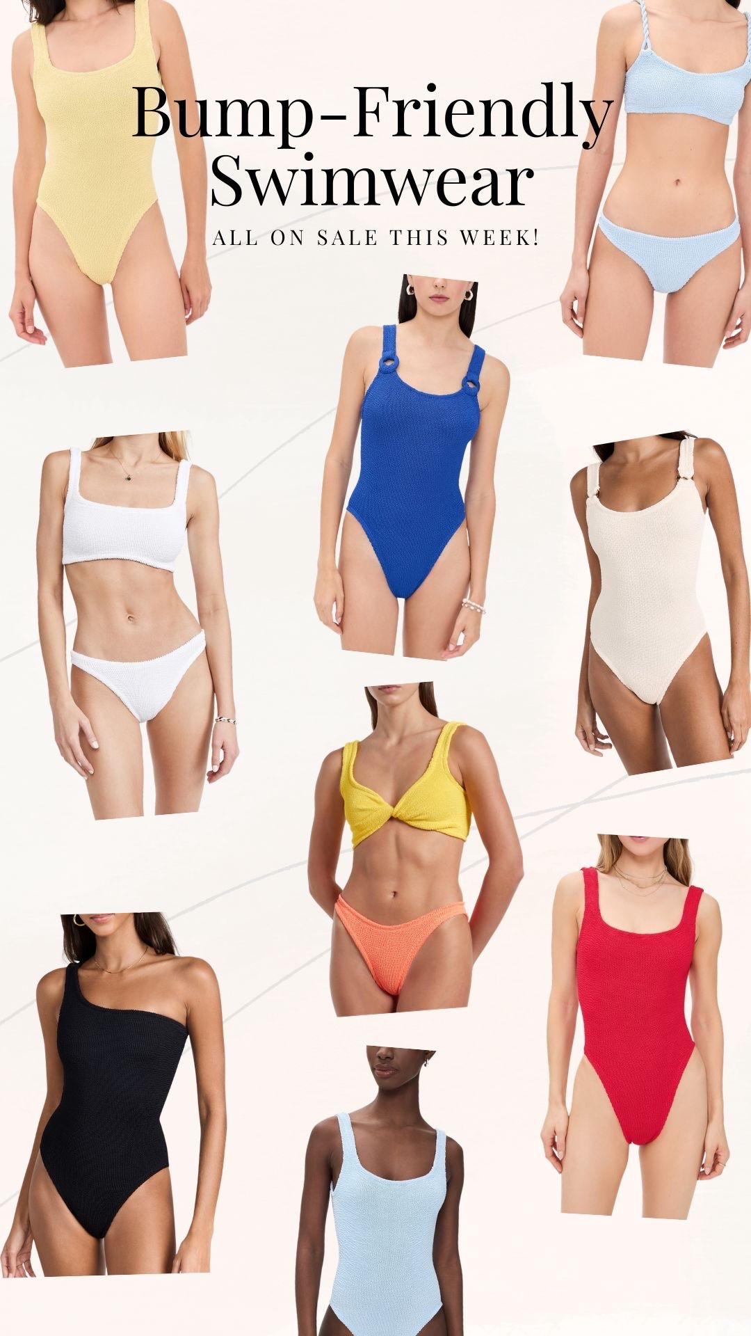 The perfect time to take advantage of these Hunza G swimmies! They are SO worth the investment & last through pregnancy, postpartum, & beyond. All on sale rn! 👙

#LTKSaleAlert #LTKBump #LTKSeasonal
