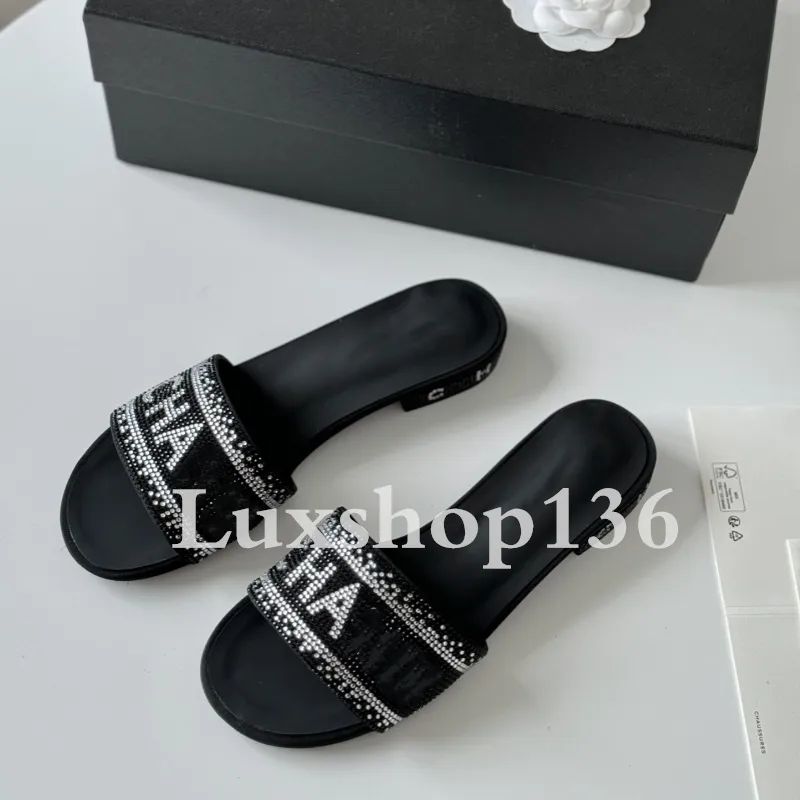 Fashion Designer Slippers Leather Metal Slippers For Women Size EU35-40 | DHGate