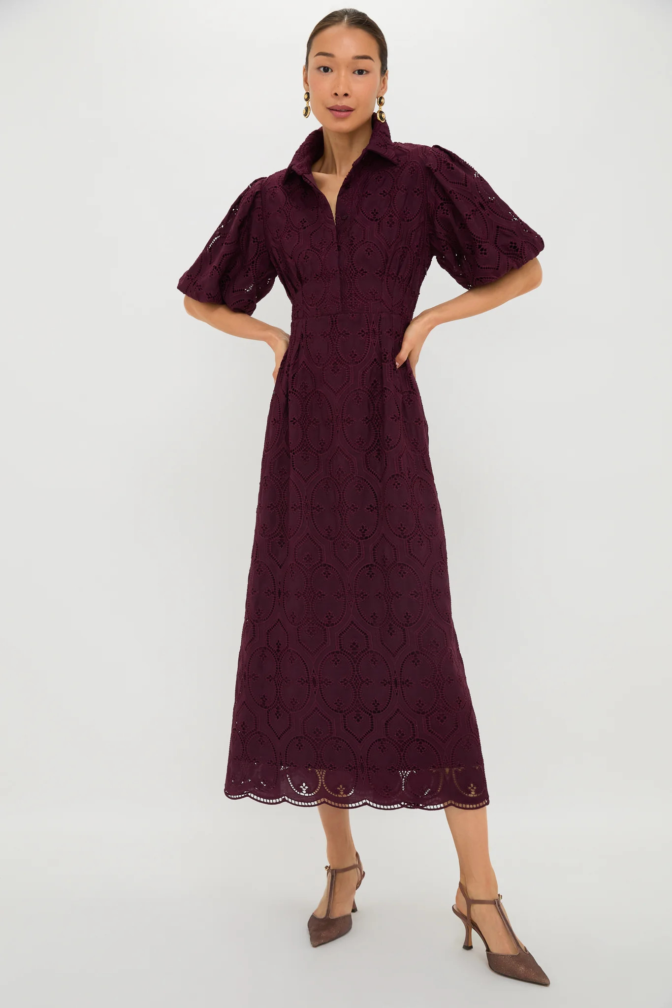 Winetasting Eyelet Delaney Dress | Tuckernuck (US)