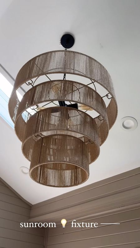 Our sunroom light fixture✨💡on sale 40% off this weekend for Wayday! 🤎 freaking love it!!! We have the brown! 

Home / neutrals / chandeliers / design inspo / Holley Gabrielle / sale 

#LTKVideo #LTKsalealert #LTKhome
