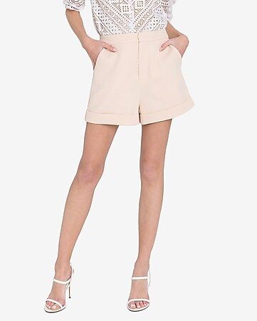 Endless Rose High Waisted Tailored Shorts | Express