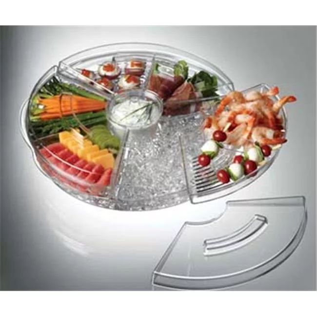 Prodyne Acrylic Tray Appetizers On Ice with Lids Keeps - AB5L | Walmart (US)