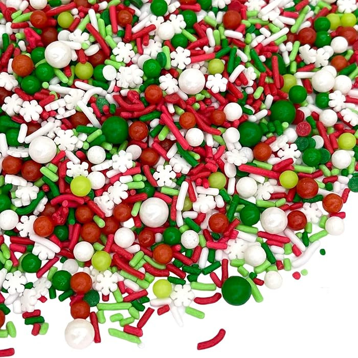 Manvscakes | Christmas sprinkles | Cake sprinkles | Cookie sprinkles | 4 ounce (Red, green, white... | Amazon (US)