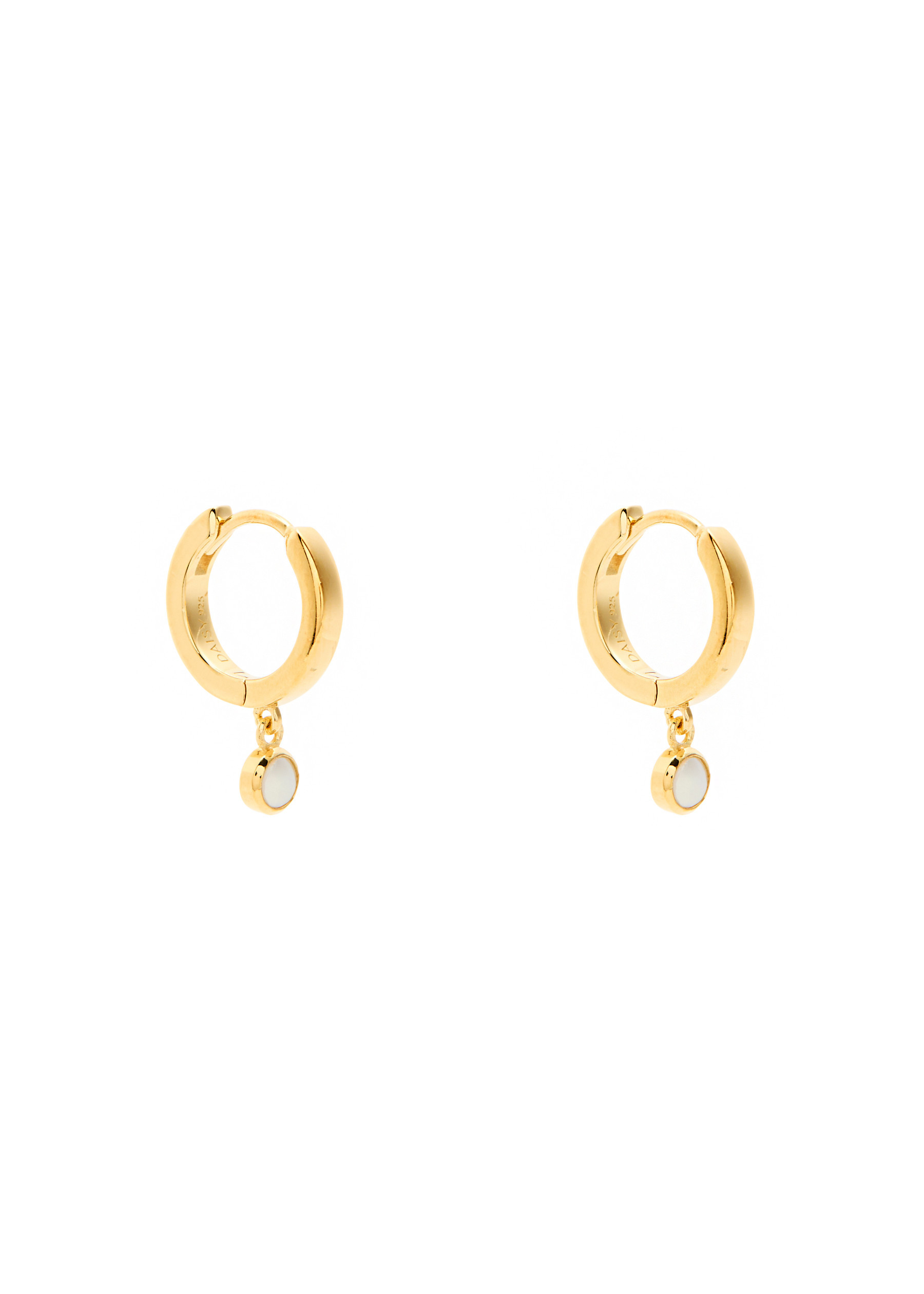 Pearl Healing 18kt gold-plated hoop earrings | Harvey Nichols