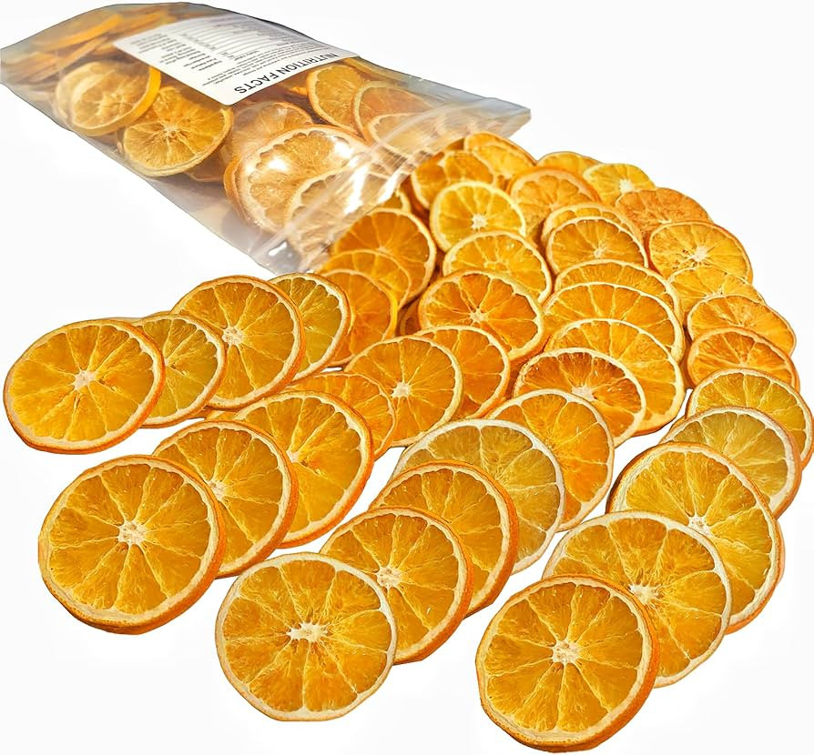 Dried Orange Slices 8.8oz/250g,Approx 50-60 Wheels,Dehydrated Orange Slices NO Addtives,Dried Ora... | Amazon (US)